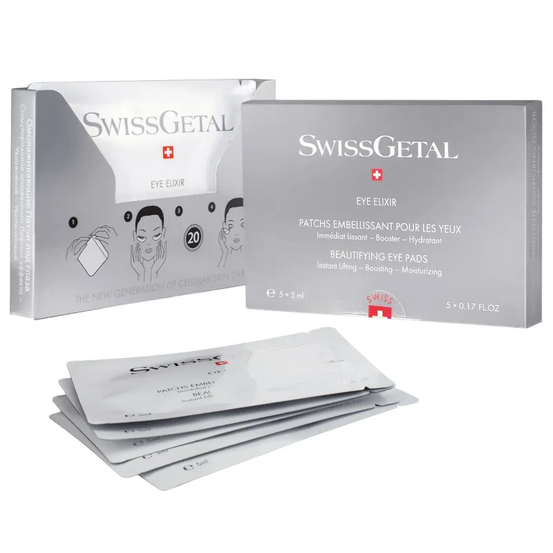Patch Embellissant Yeux SwissGetal 5x5ml — Lifting & Hydratation Instantanés en 20 Minutes Patch Embellissant Yeux SwissGetal 5x5ml — Lifting & Hydratation Instantanés en 20 Minutes