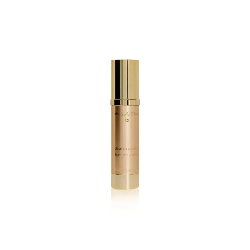 Crème d'Or Satiné Silky Gold 40ml — Élixir Anti-Âge aux Nanoparticules d'Or 24K Swiss Made