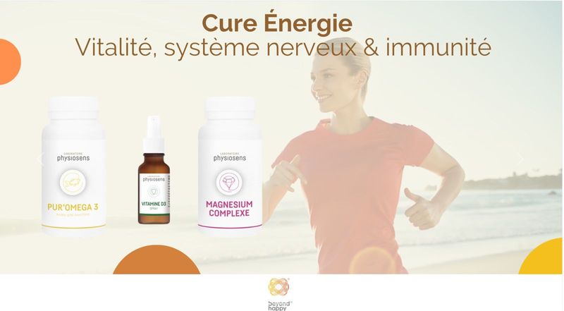 CURE ÉNERGIE PhysioSens — Vitalité, Système Nerveux &amp; Immunité | Pack Compléments Naturels