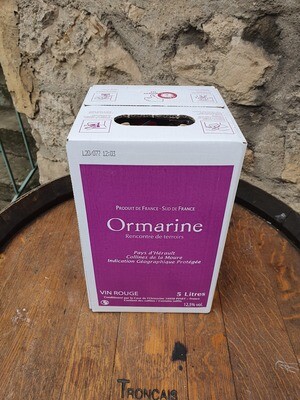 Bag in Box 5 litres l'Ormarine Rouge