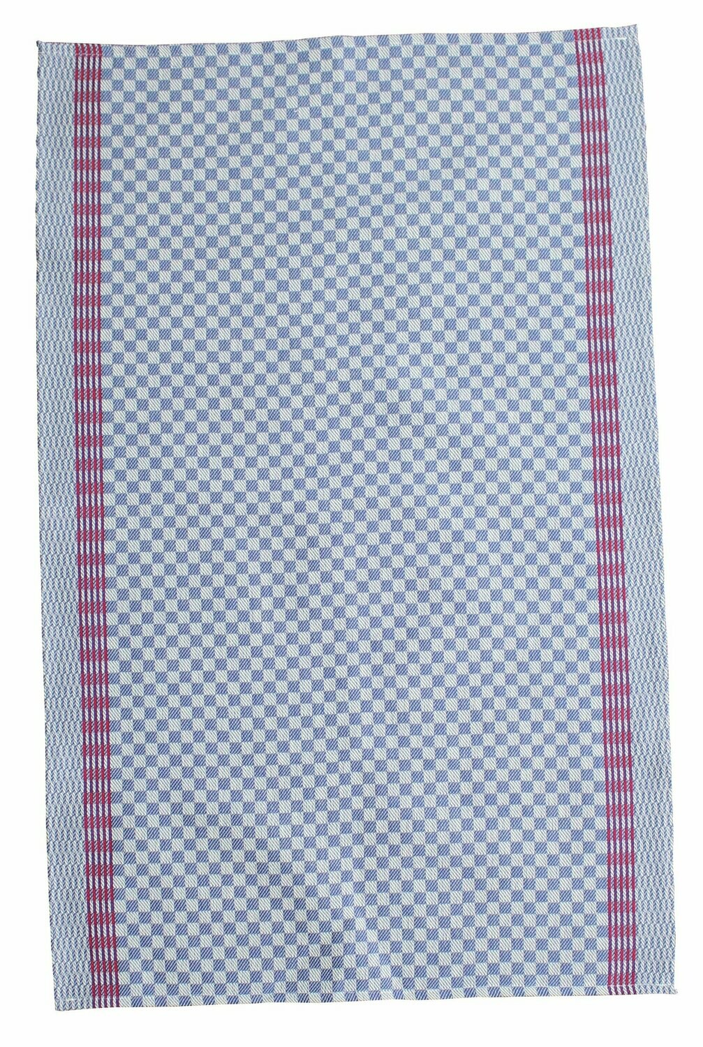 Gruben - und Arbeits - Handtuch, blau kariert, ca. 50 x 75 cm