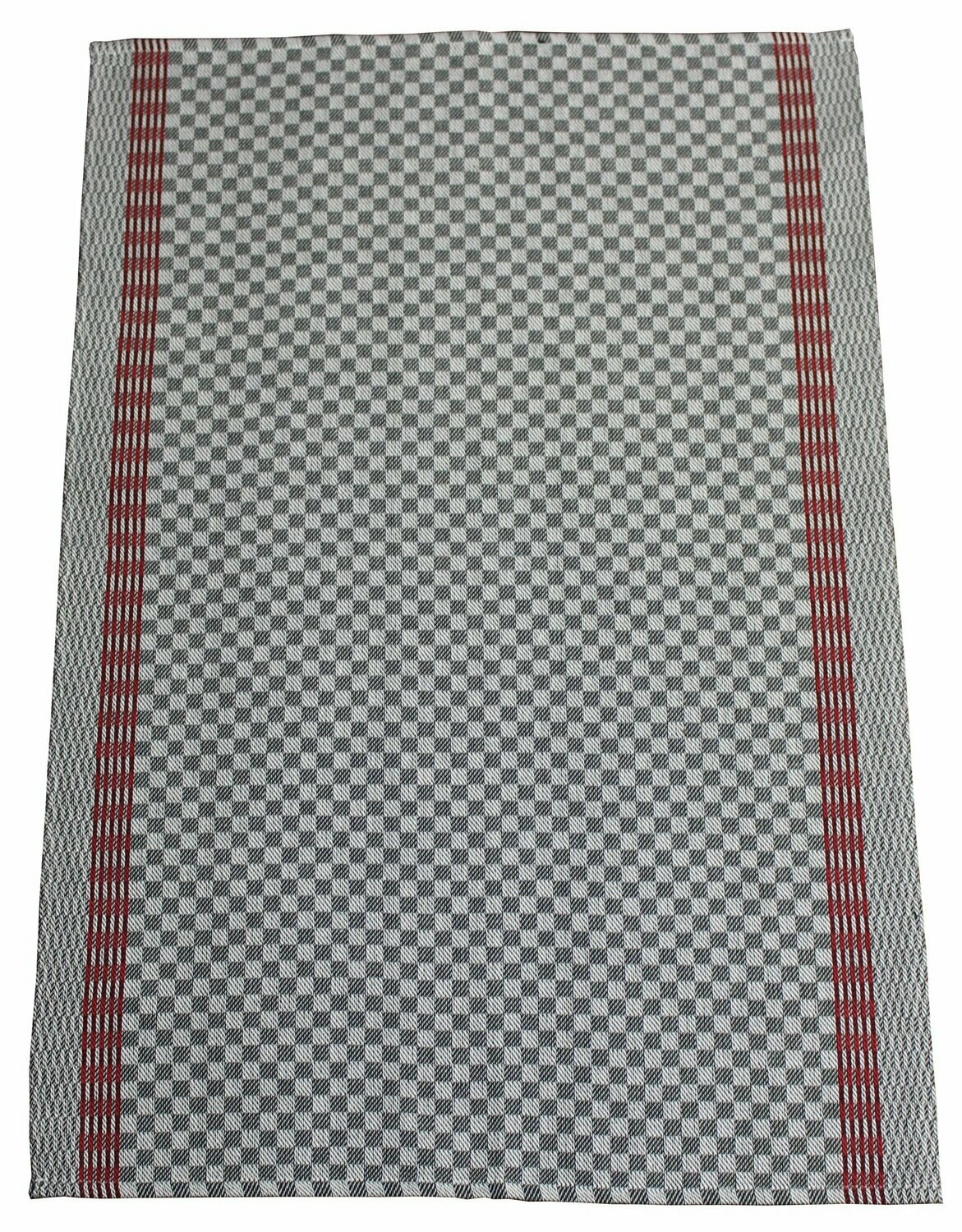 Gruben - und Arbeits - Handtuch, schwarz kariert, ca. 50 x 75 cm