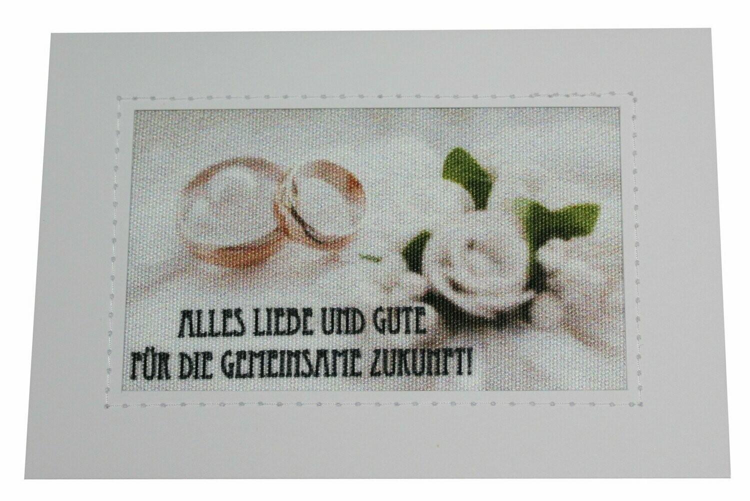 Grußkarte incl. Umschlag: Hochzeit/ Ringe