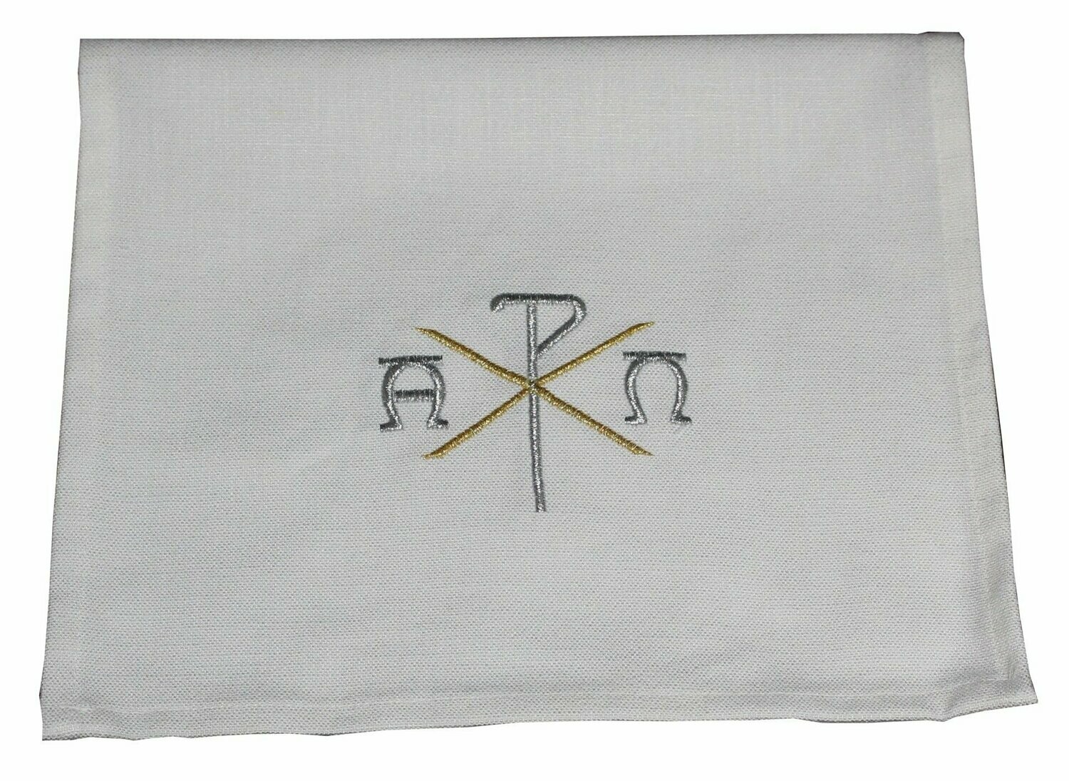 Tauftuch incl. Christusmonogrammbestickung (gold-silber)