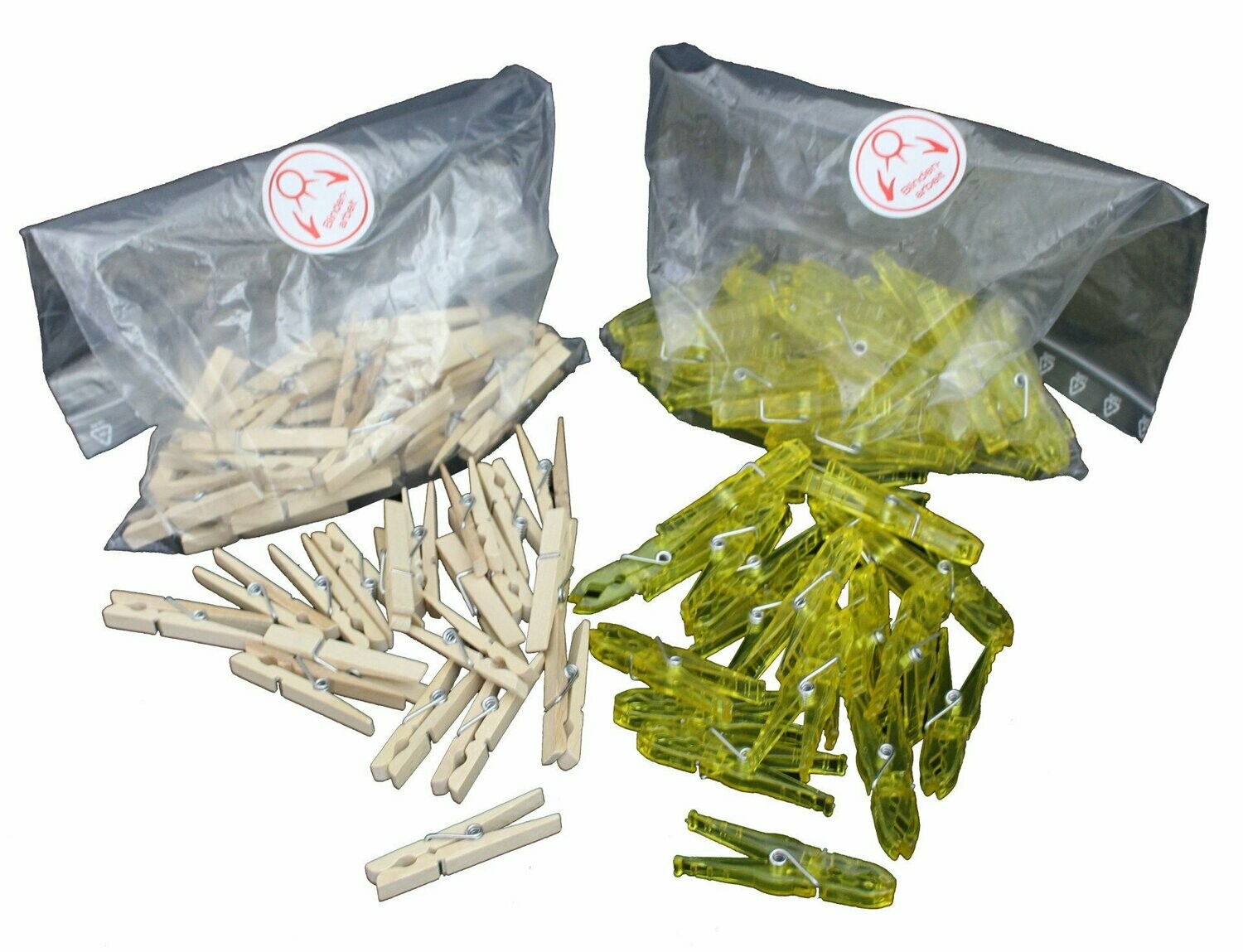 Wäscheklammern, Plastik 50 Stck./Beutel