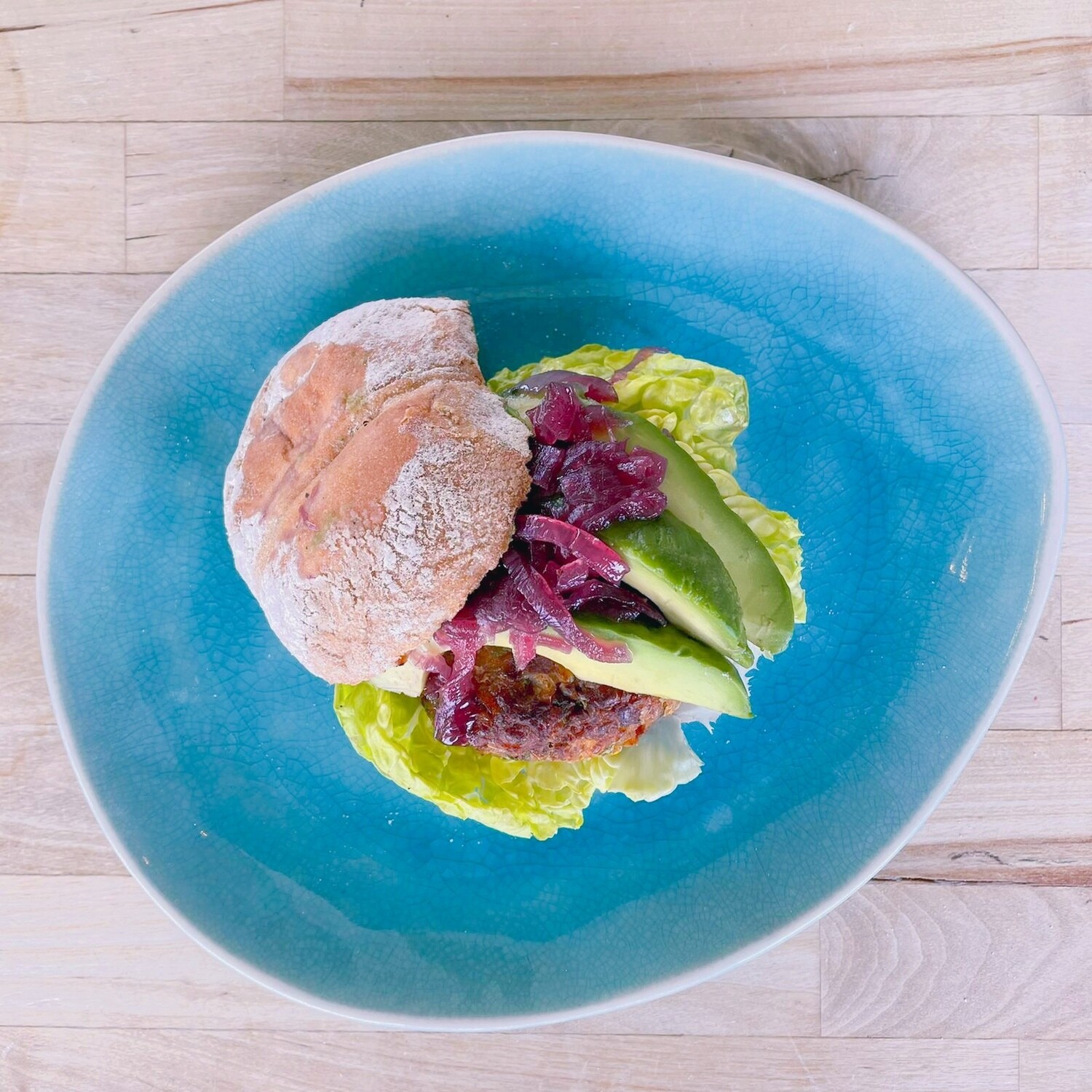 Vegan kikkererwtenburger Vegan kikkererwtenburger