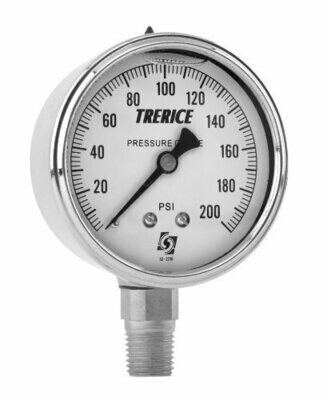 Trerice D83LFSS2502LP320 Industrial Gauge, 2.5