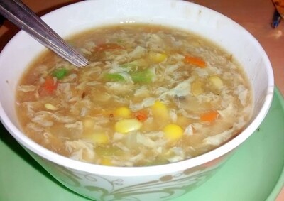 Maissoep met krab