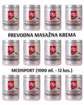 PREVODNA KREMA ZA MASAŽO - 12 kos. po 1000 ml. + GRATIS pumpica za doziranje