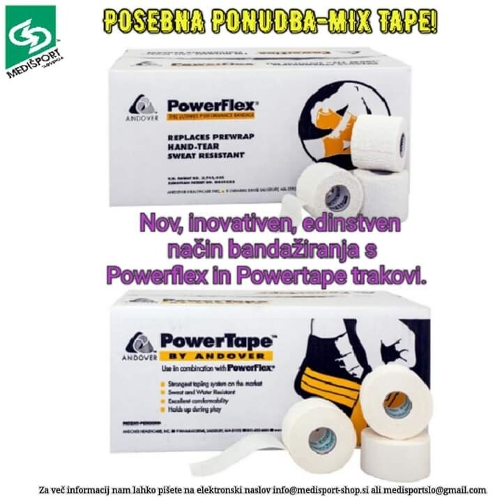 KOMPLET ZA BANDAŽIRANJE "MIX TAPE" ( POWER FLEX IN POWER TAPE)