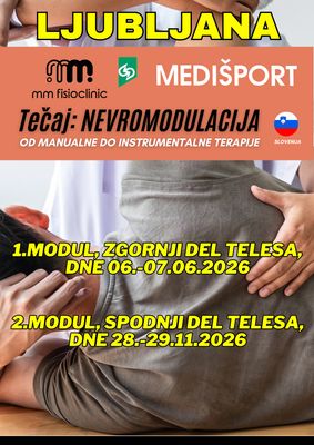 Vpisnina na tečaj: NEVROMODULACIJA od manualne do instrumentalne terapije 2026