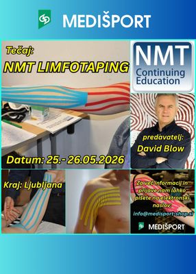 Tečaj: NEVRO MIŠIČNI TAPING -NMT LIMFOTAPING (25.-26.05.2026, Ljubljana)