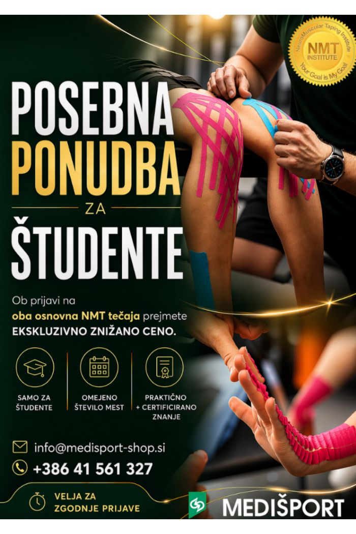 OSNOVNA TEČAJA NMT (zgornji in spodnji del telesa) - posebna ponudba za študente