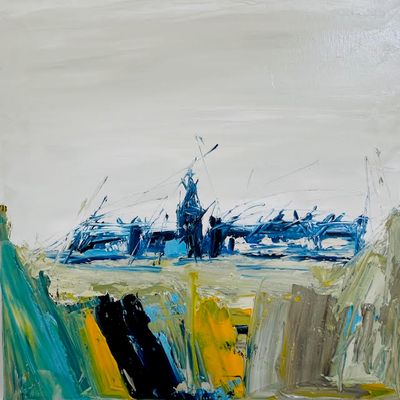 &quot;LE VILLAGE BRETON&quot; 40X40 / 52-64