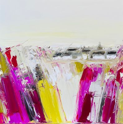 &quot;PAYSAGE ROSE&quot; 80X80 / 52-71