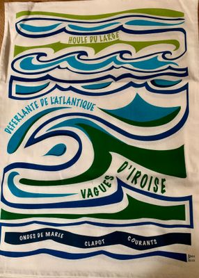 TORCHON &quot;VAGUES D&#39;IROISE&quot;