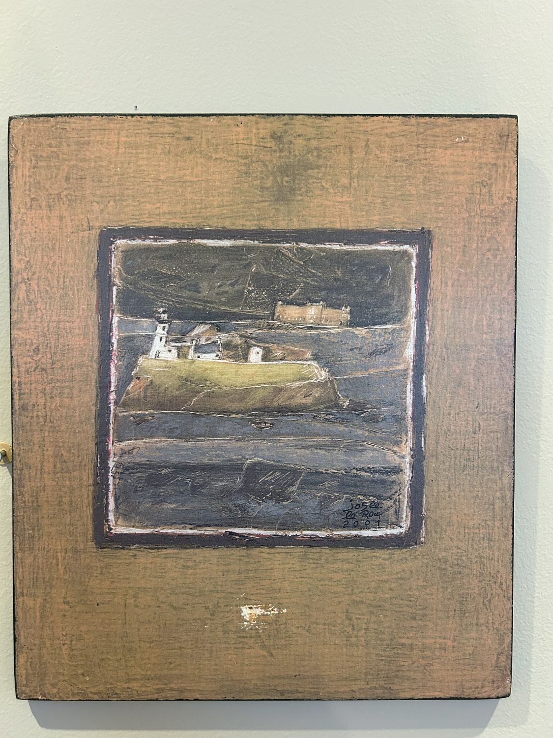 TABLEAU &quot; FEU DE L&#39;ILE LOUET&quot;