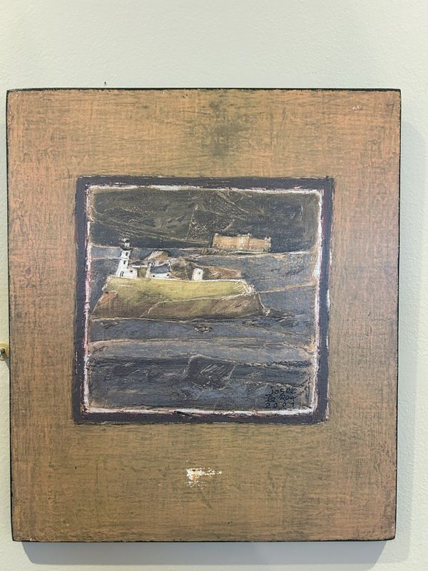 TABLEAU &quot; FEU DE L&#39;ILE LOUET&quot;