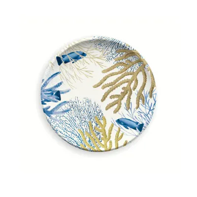 ASSIETTE A DESSERT - CORAIL