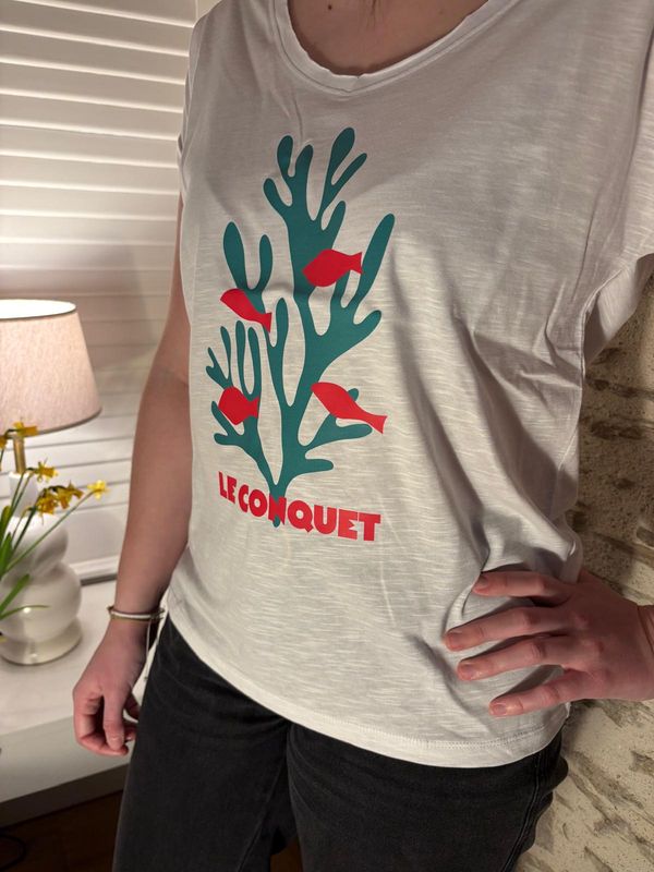 T-SHIRT FEMME "ALGUE LE CONQUET"