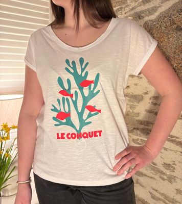 T-SHIRT TAL &quot;ALGUE LE CONQUET&quot;
