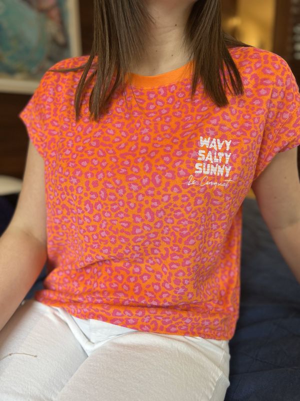 T-SHIRT EPONGE TALIA LEO &quot;WAVY LE CONQUET&quot;