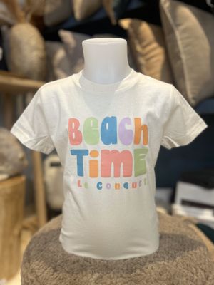 T-SHIRT &quot;BEACH TIME LE CONQUET&quot;