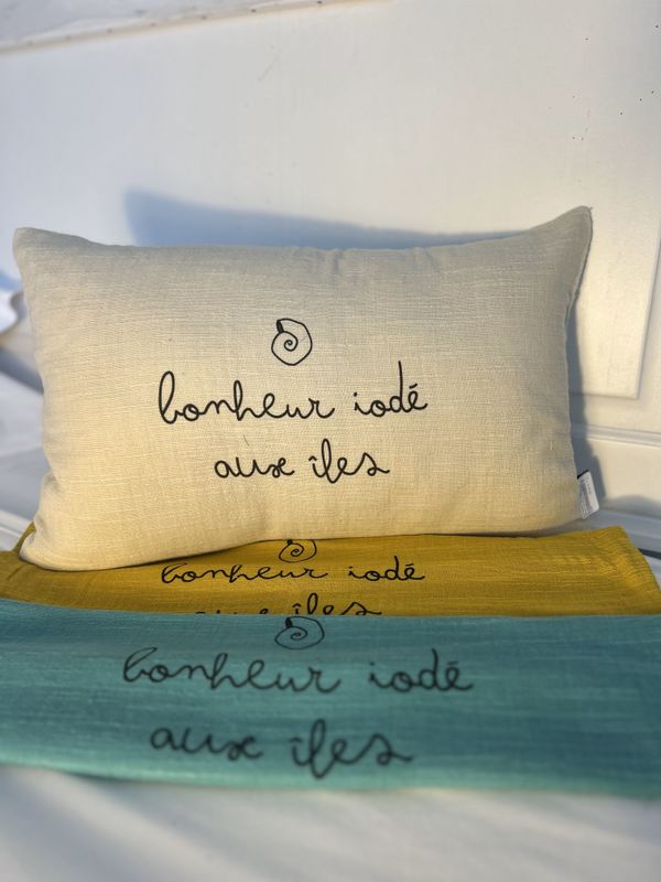 COUSSIN SALOME 30X50 &quot;BONHEUR IODE AUX ILES&quot;