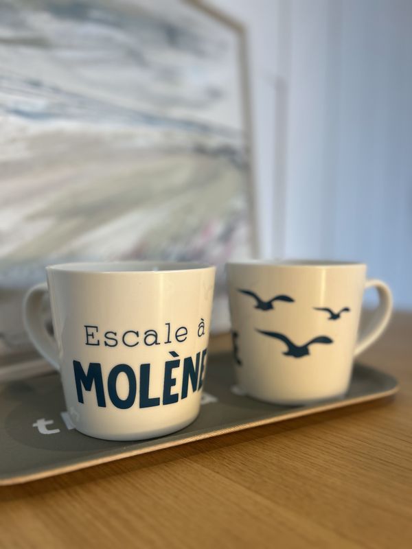 MUG DEJEUNER &quot;ESCALE A MOLENE&quot;