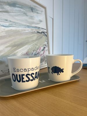 MUG DEJEUNER &quot;ESCAPADE A OUESSANT&quot;