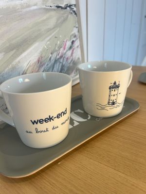 MUG DEJEUNER &quot;WEEK-END AU BOUT DU MONDE&quot;