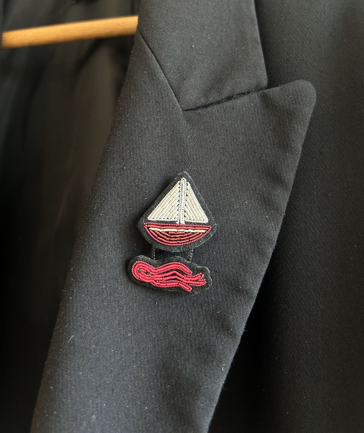 BROCHE BATEAU DE BAIN BACHI