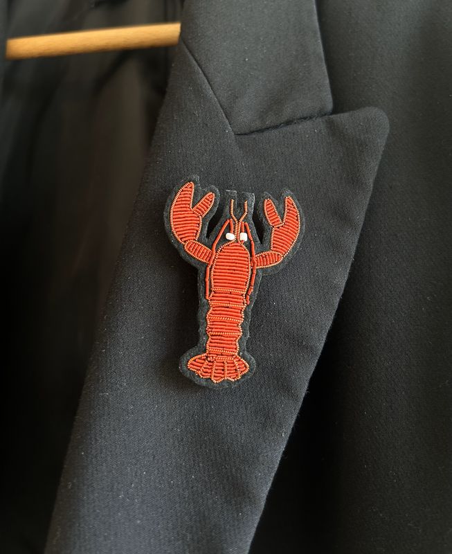 BROCHE HOMARD ORANGE