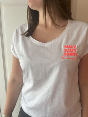 T-SHIRT TAL &quot;WAVY SALTY SUNNY LE CONQUET&quot;