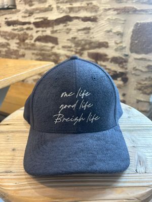CASQUETTE EPONGE MARINE &quot;ONE LIFE GOOD LIFE BREIZH LIFE&quot;