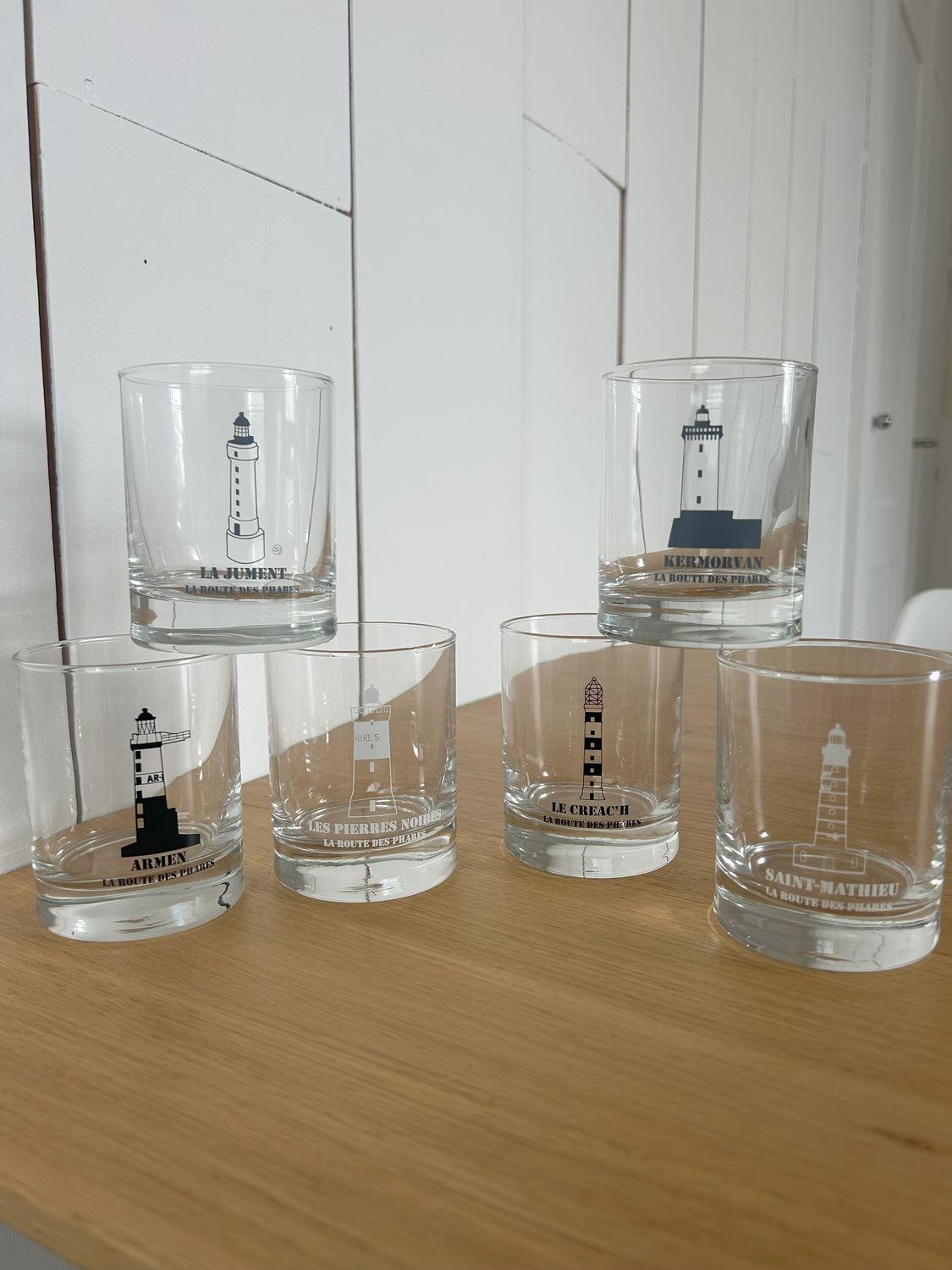 VERRES GINA X6 &quot;ROUTE DES PHARES&quot;