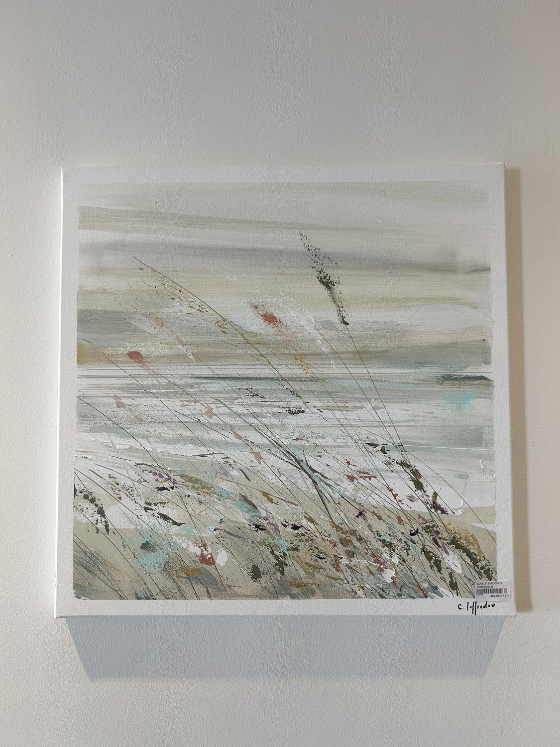 TABLEAU &quot;BLANCS SABLONS&quot; 50X50- 040185