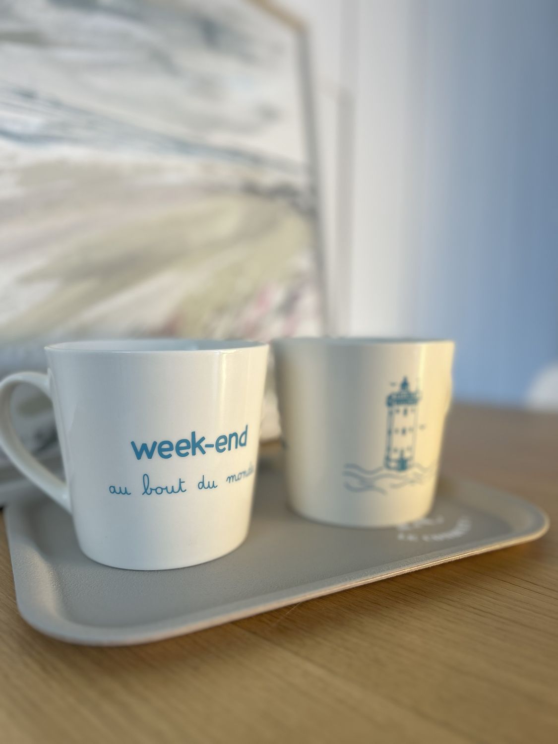 MUG DEJEUNER &quot;WEEK-END AU BOUT DU MONDE&quot;