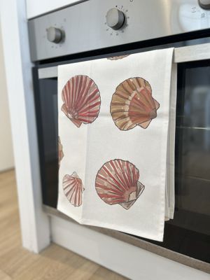 TORCHON &quot;COQUILLE SAINT-JACQUES&quot;
