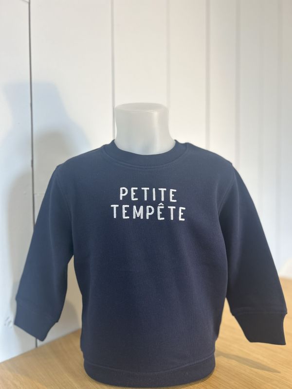 SWEAT ENFANT &quot;PETITE TEMPETE&quot;