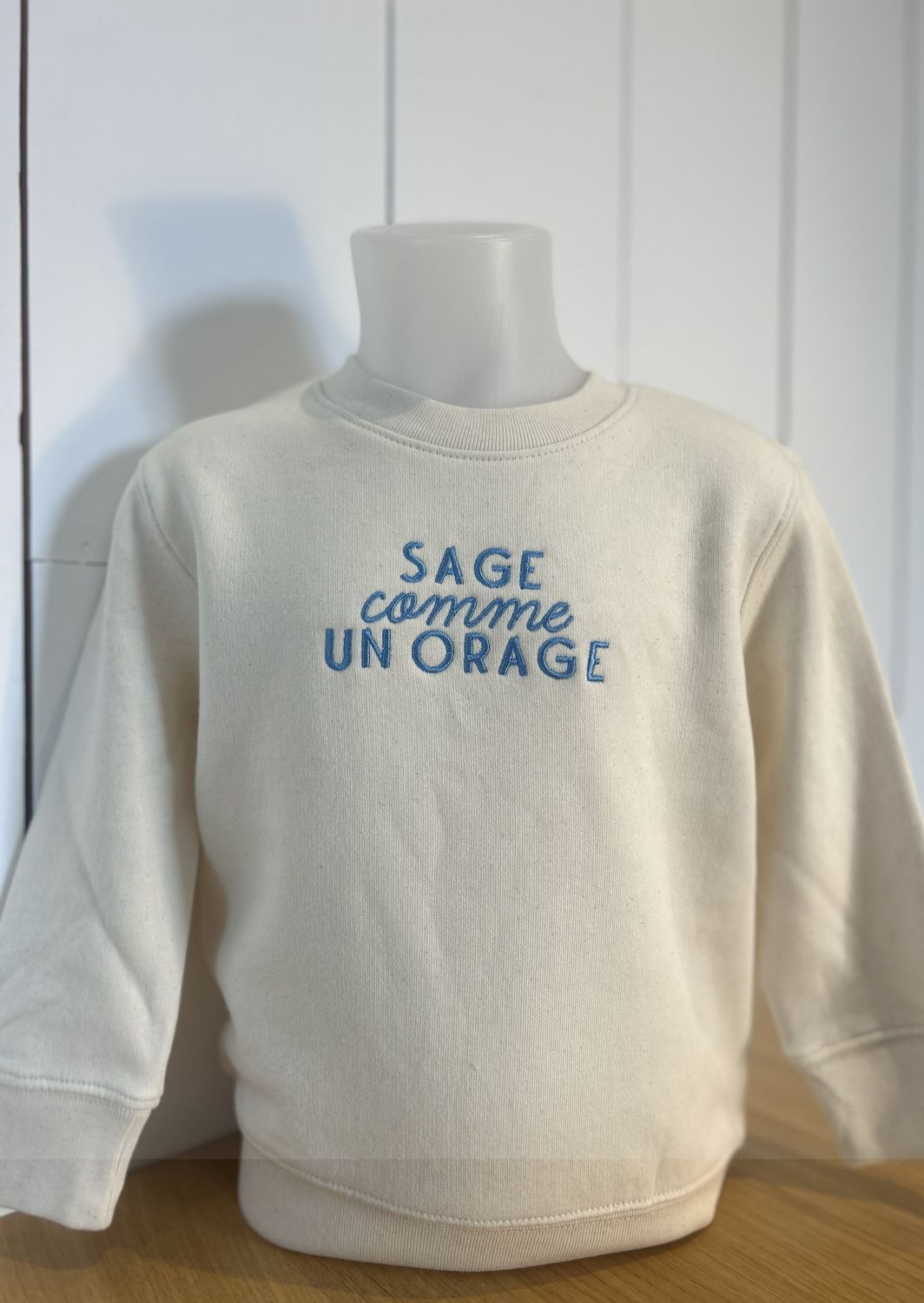 SWEAT ENFANT "SAGE COMME UN ORAGE" SWEAT ENFANT "SAGE COMME UN ORAGE"