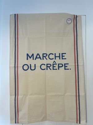 TORCHON &quot;MARCHE OU CREPE&quot;