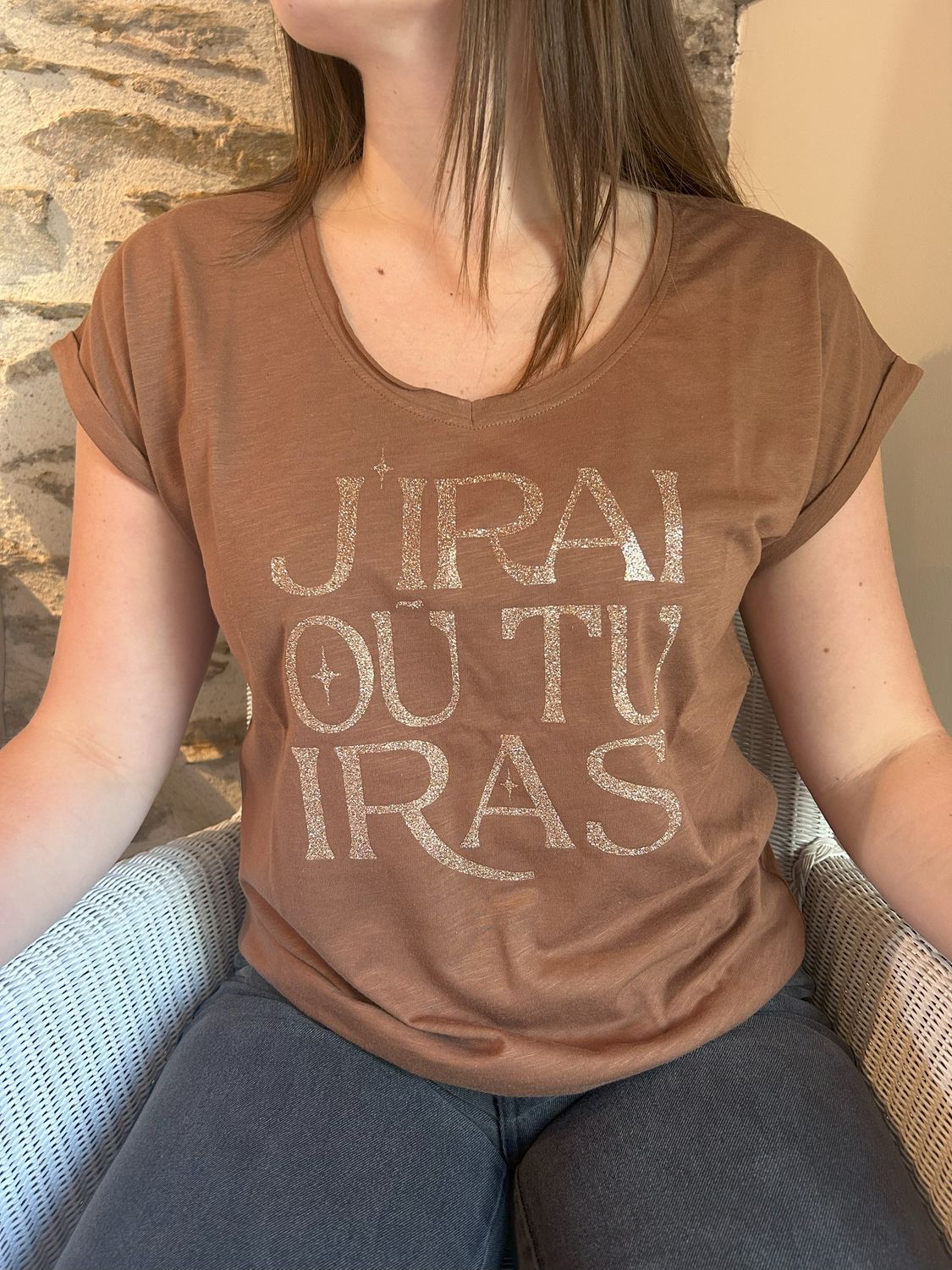 T-SHIRT TAL &quot;J&#39;IRAI OU TU IRAS&quot;