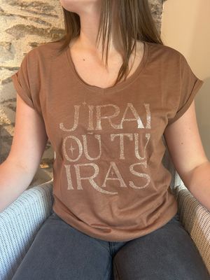 T-SHIRT TAL &quot;J&#39;IRAI OU TU IRAS&quot;