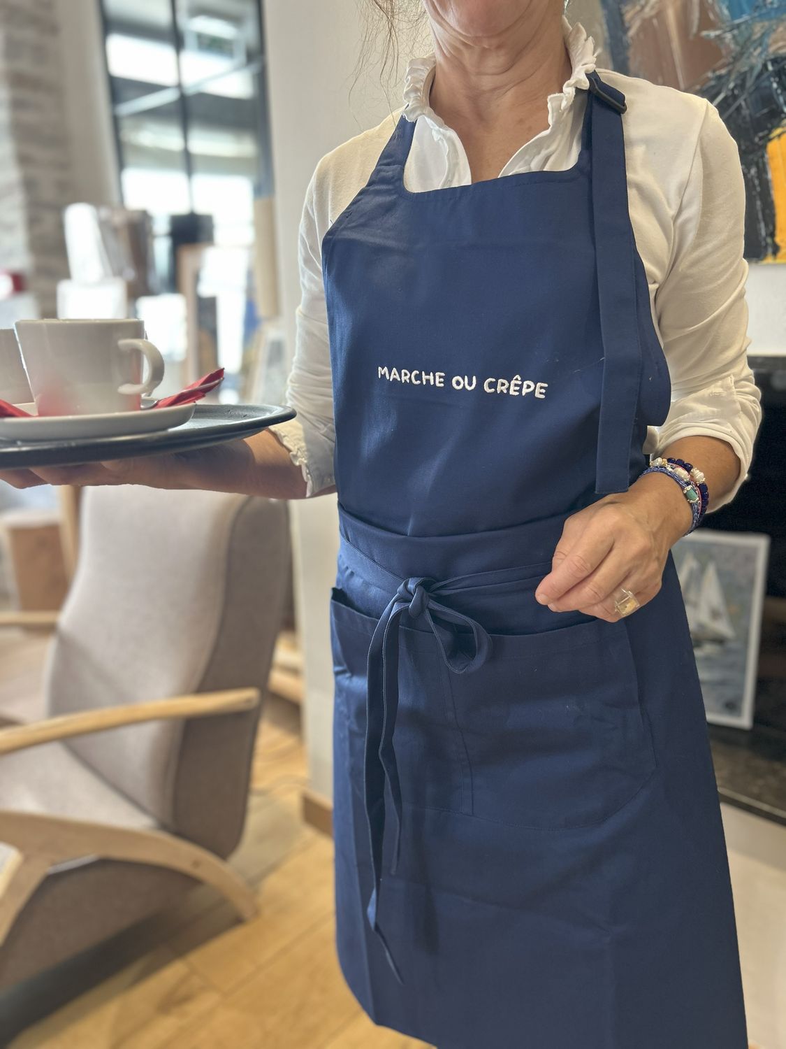 TABLIER "MARCHE OU CRÊPE" TABLIER "MARCHE OU CRÊPE"