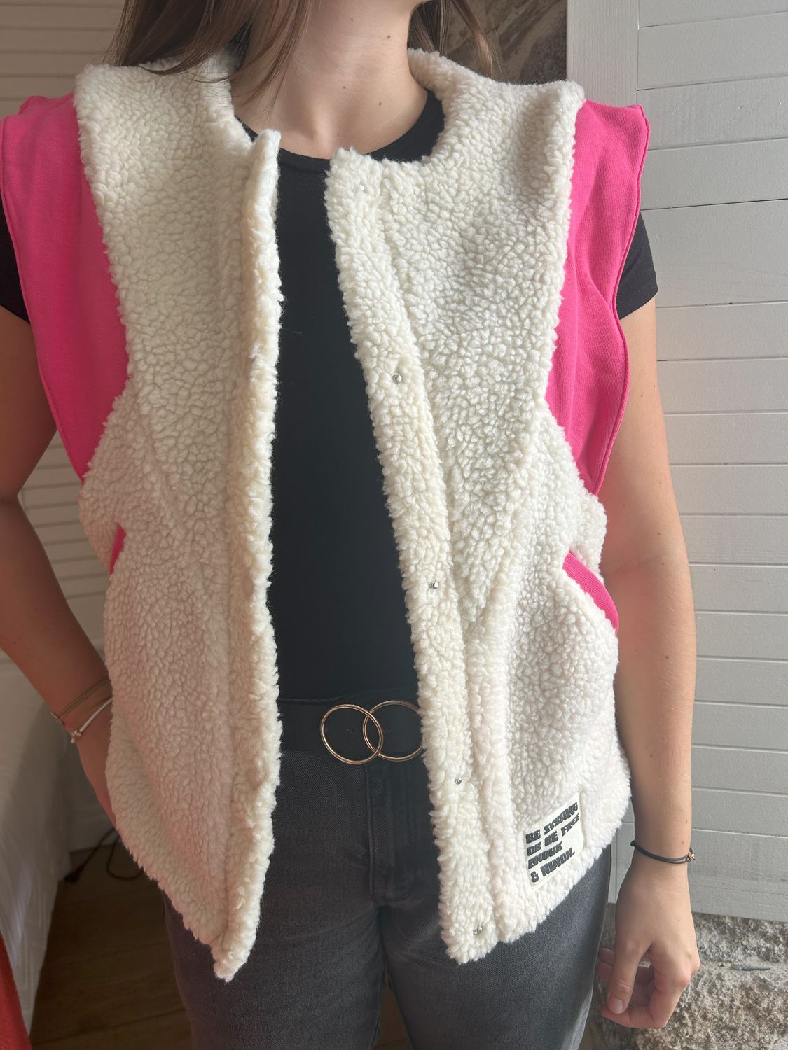 VESTE SANS MANCHES GINO ROSE