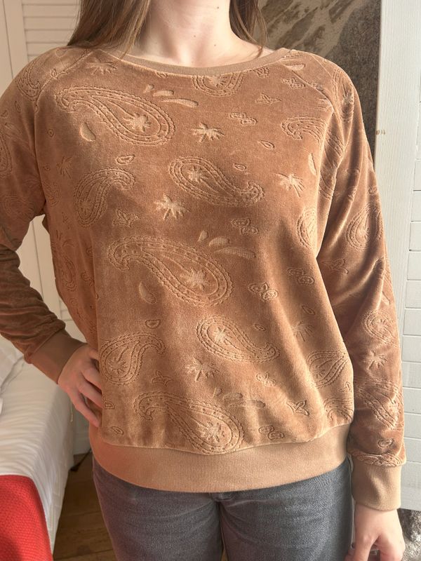 SWEAT SUZANNA VELOURS JACQUARD
