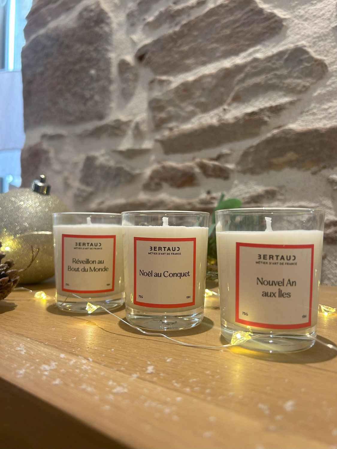TRIO DE BOUGIES NOEL PM