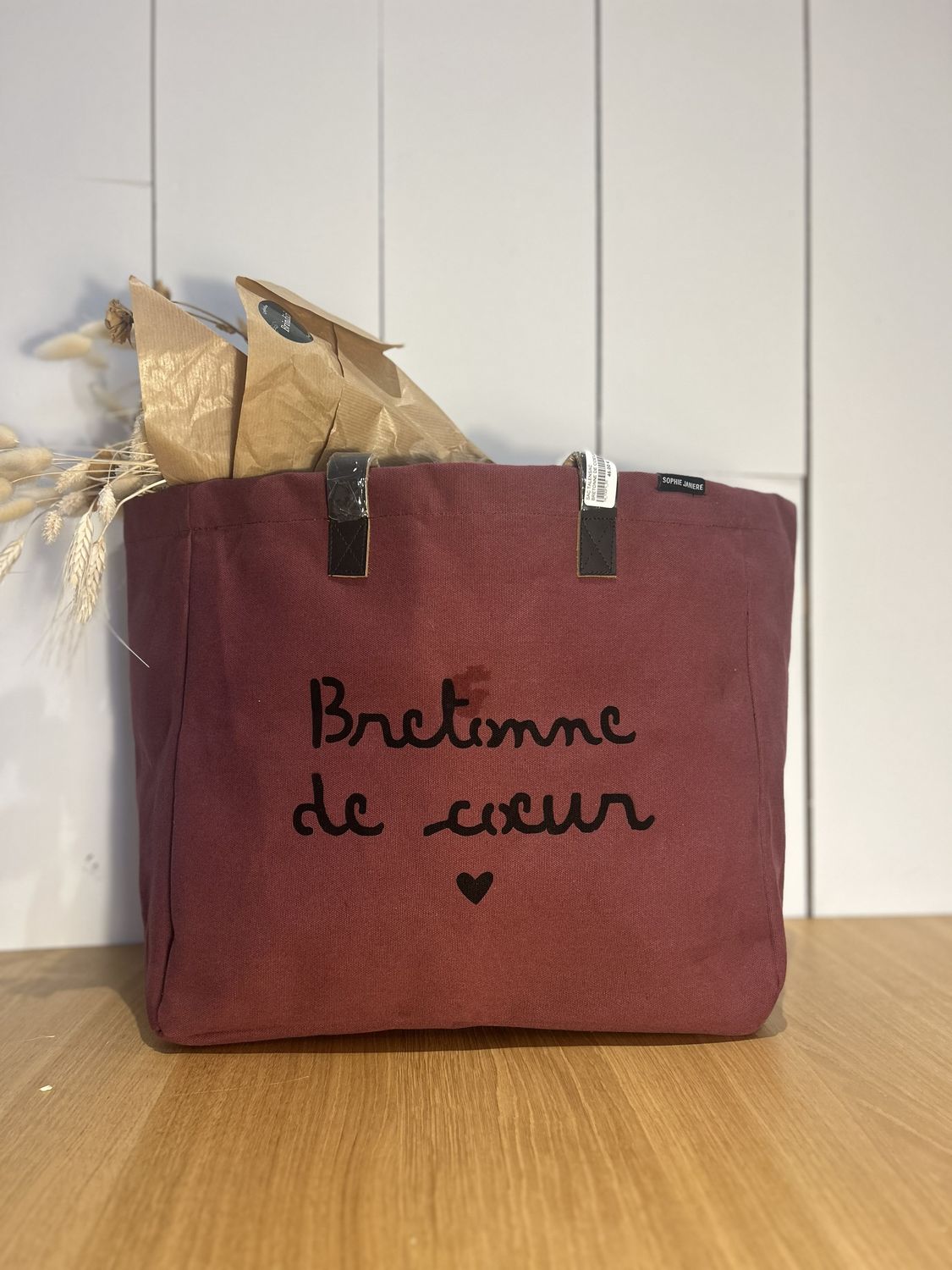 SAC PERSONNALISÉ "BRETONNE DE COEUR"