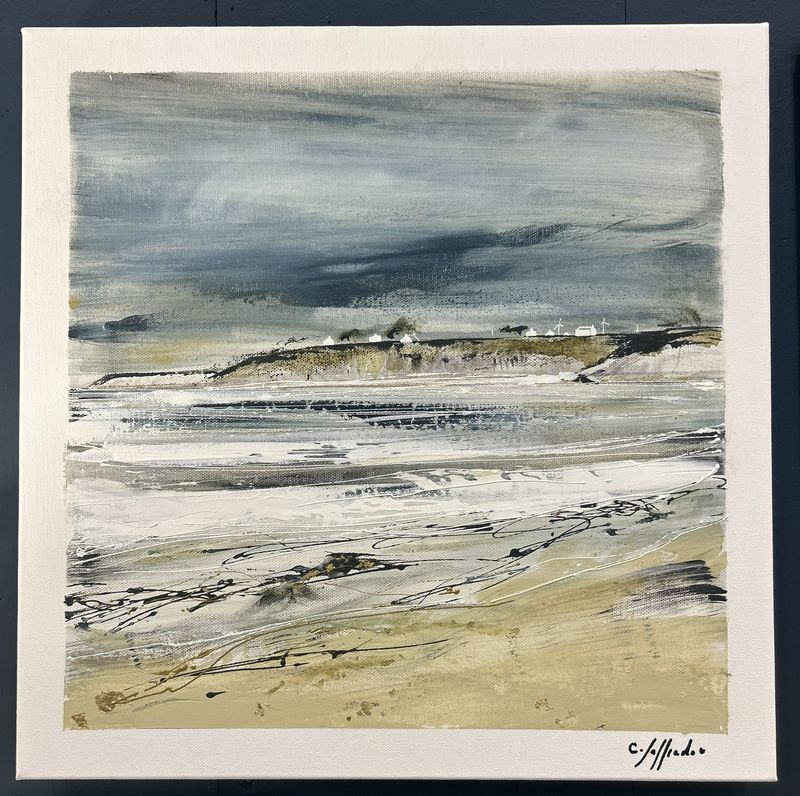 TABLEAU &quot;LES BLANCS SABLONS&quot; 40X40- 122718